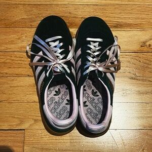 Adidas Spezial Black and Pink Sneakers